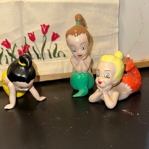 Source Unknown Mermaid Figurine Trio - Multicolor